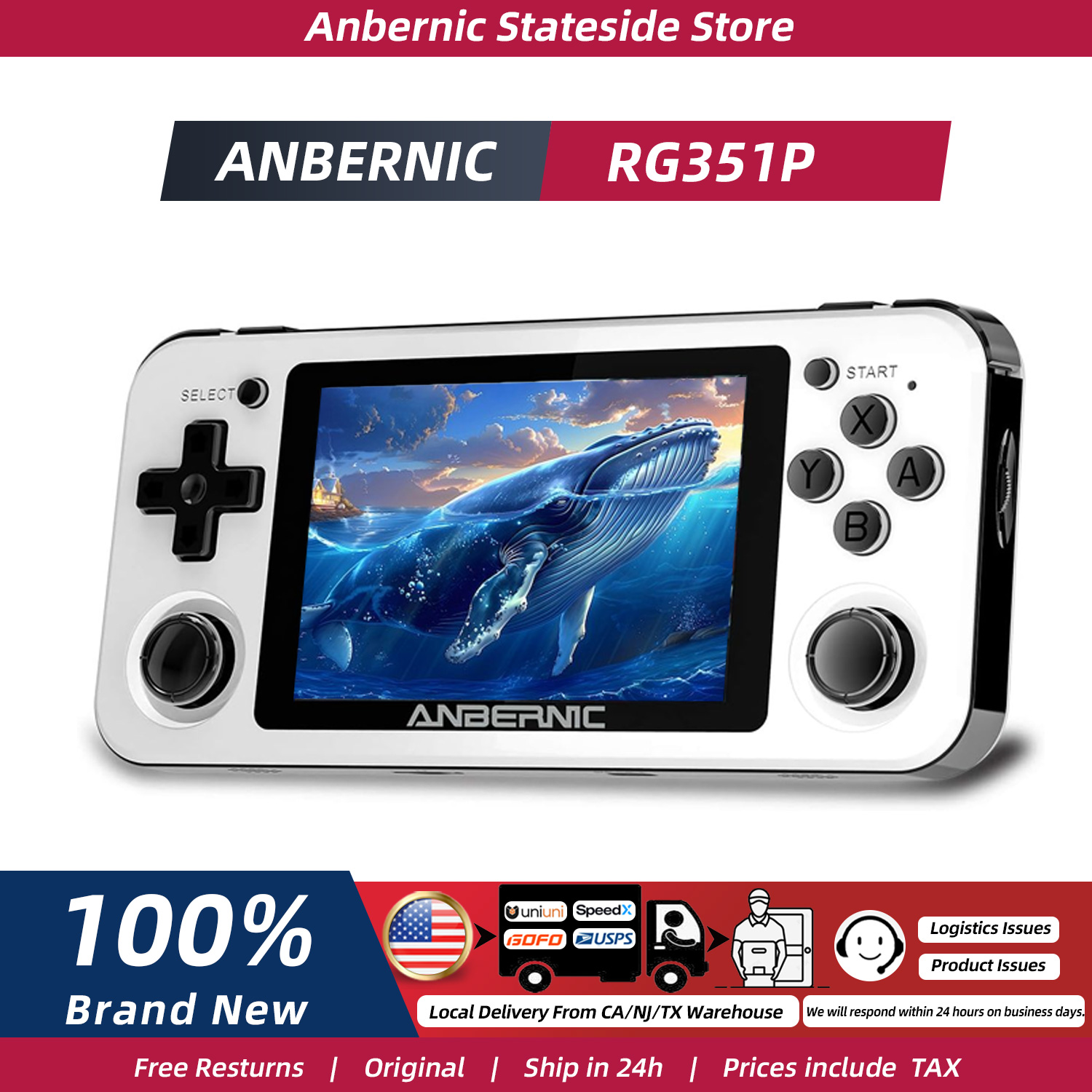 Retro Gaming Images - جهاز ألعاب محمول ANBERNIC RG351P بشاشة
