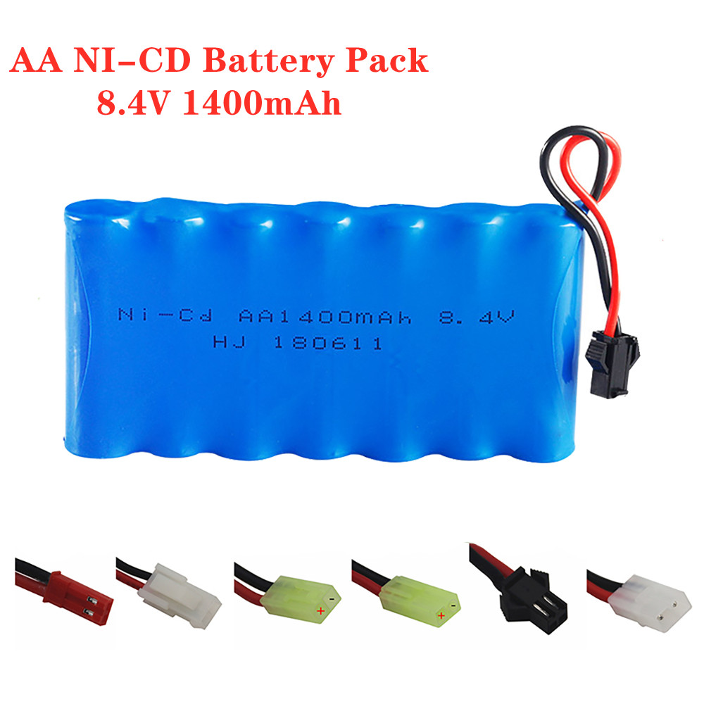 Rechargeable Battery Aa - 8.4 فولت 1400mah Ni-CD بطارية قابلة