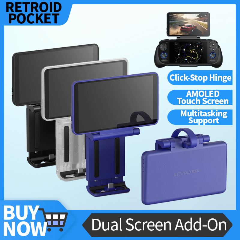 Retro Gaming Console Handheld - شاشة ريترويد مزدوجة إضافة إلى 5.5