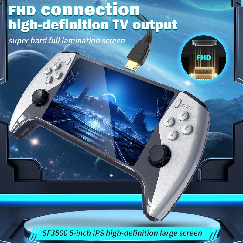Retro Gaming Tablet - جهاز ألعاب فيديو محمول بتصميم كلاسيكي،