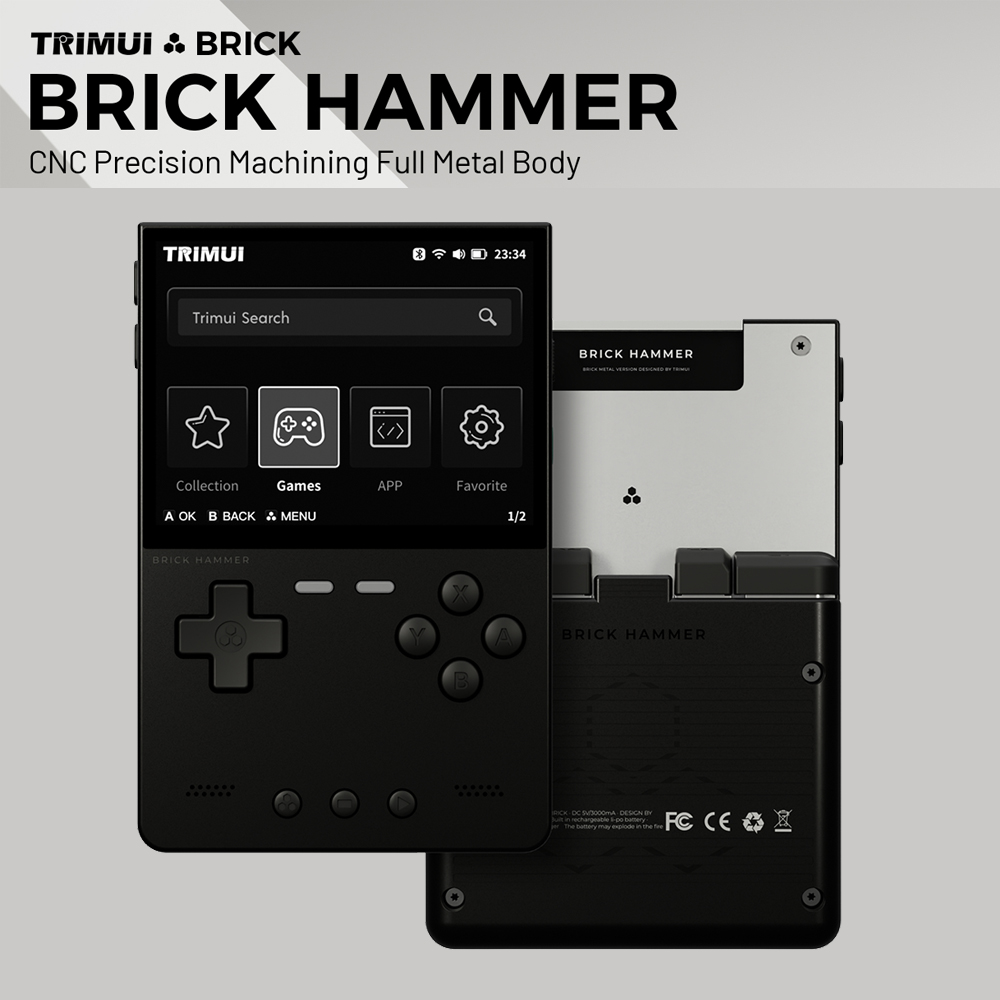 Retro Gaming Images - جهاز ألعاب محمول Trimui Brick Hammer
