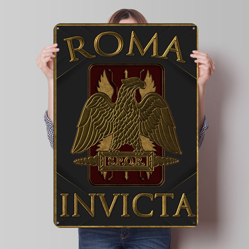 لوحة معدنية SPQR روما إنفيكتا  - مراجعة Retro Gaming Empire وسعره