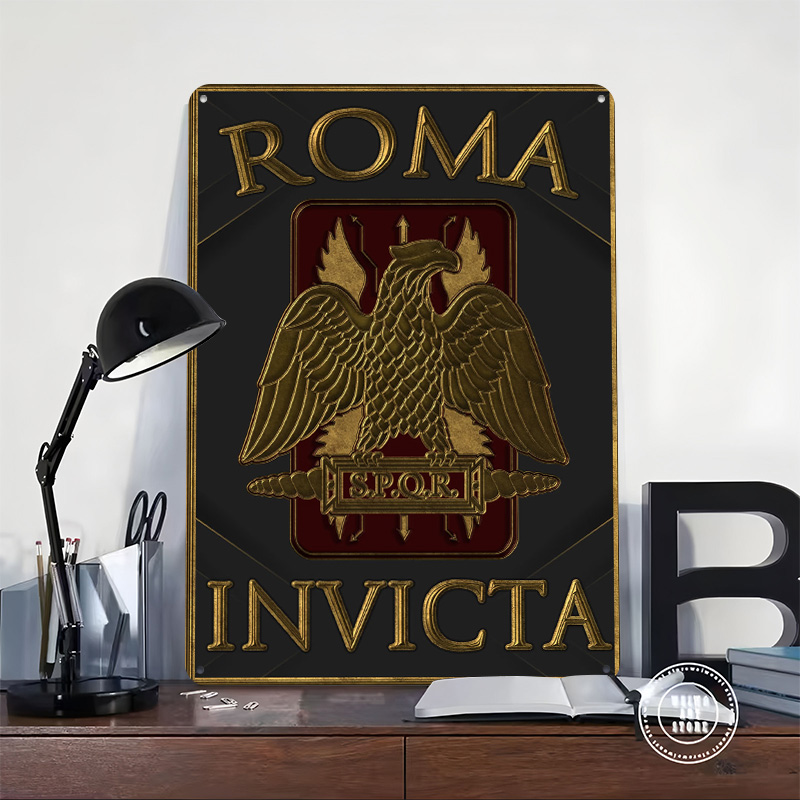 لوحة معدنية SPQR روما إنفيكتا  - مراجعة Retro Gaming Empire وسعره