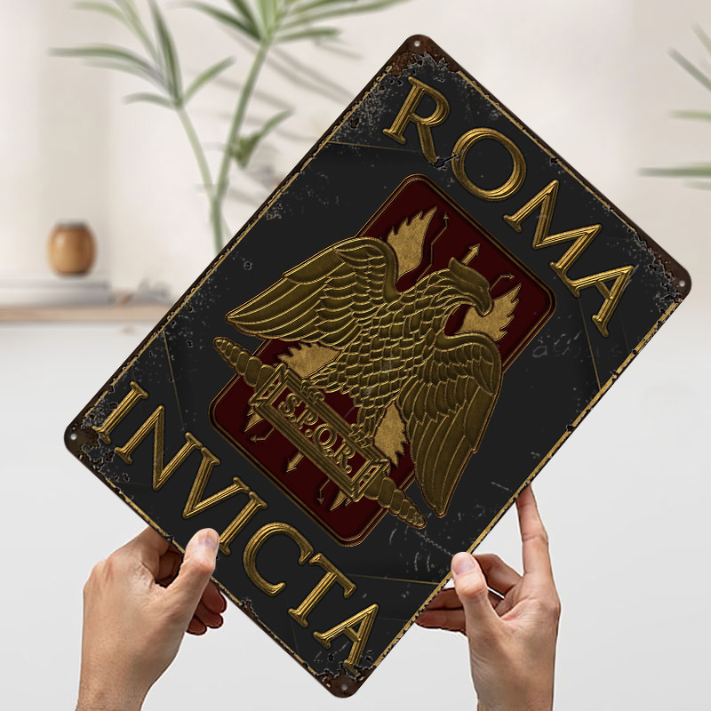 لوحة معدنية SPQR روما إنفيكتا  - مراجعة Retro Gaming Empire وسعره