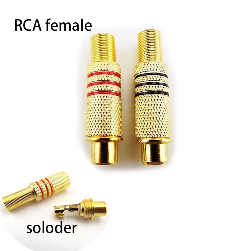 مطلية بالذهب RCA موصلات ذكر أو - مراجعة Composite Rca Cable وسعره
