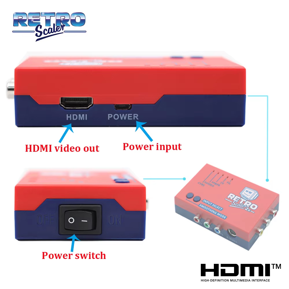 RetroScaler2x A/V إلى HDMI ®   - مراجعة Retro Gaming Hard Drive وسعره