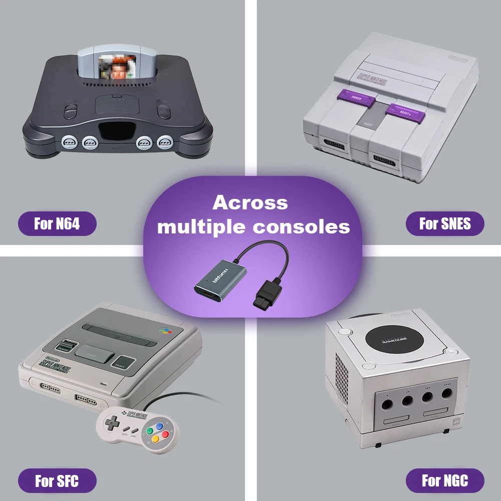 محول فيديو Bitfunx 720P Svideo - مراجعة Retro Gaming Best Console وسعره