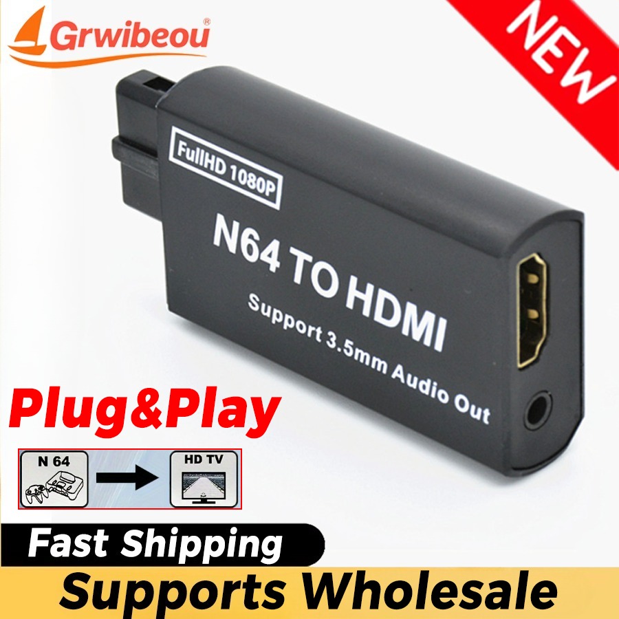 Grwibeou 1080P N64 إلى HDMI مح - مراجعة Retro Gaming Accessories وسعره