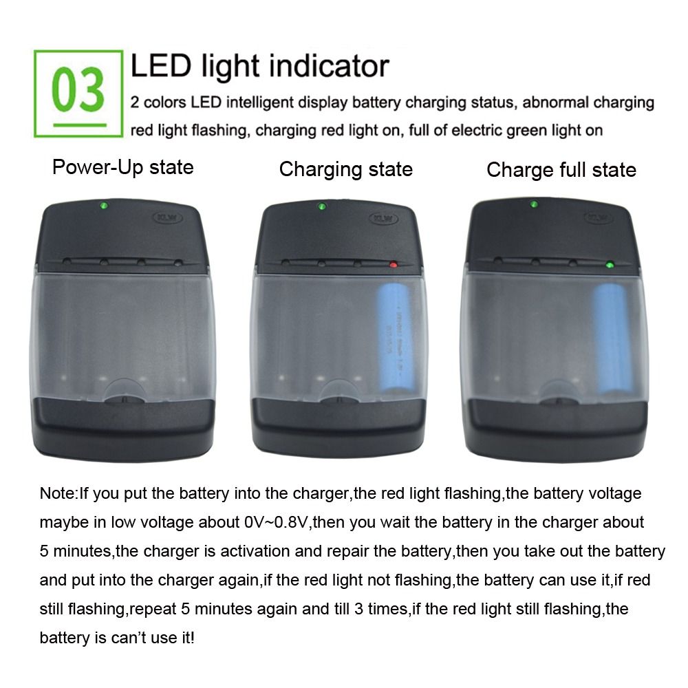 مؤشر ذكي شاحن بطارية شحن سريع  - مراجعة Rechargeable Battery Aa وسعره