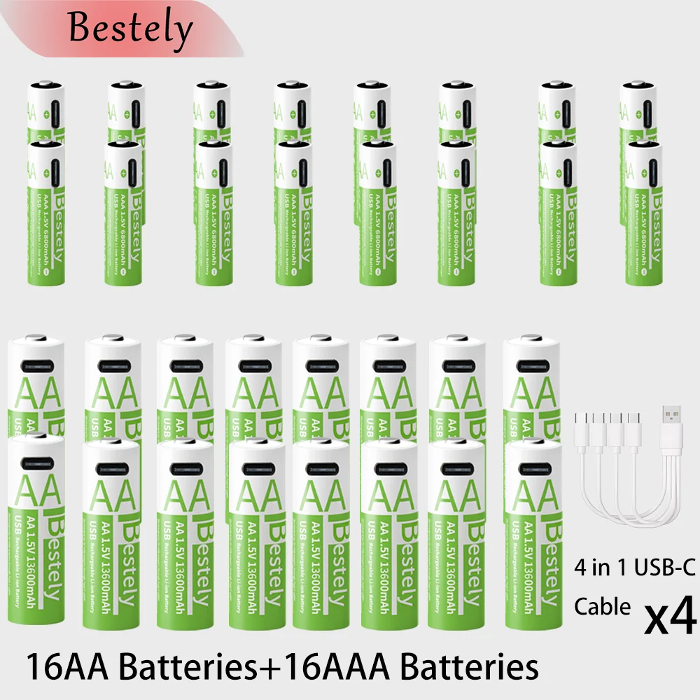 بطاريات ليثيوم قابلة لإعادة ال - مراجعة Rechargeable Battery Aa وسعره