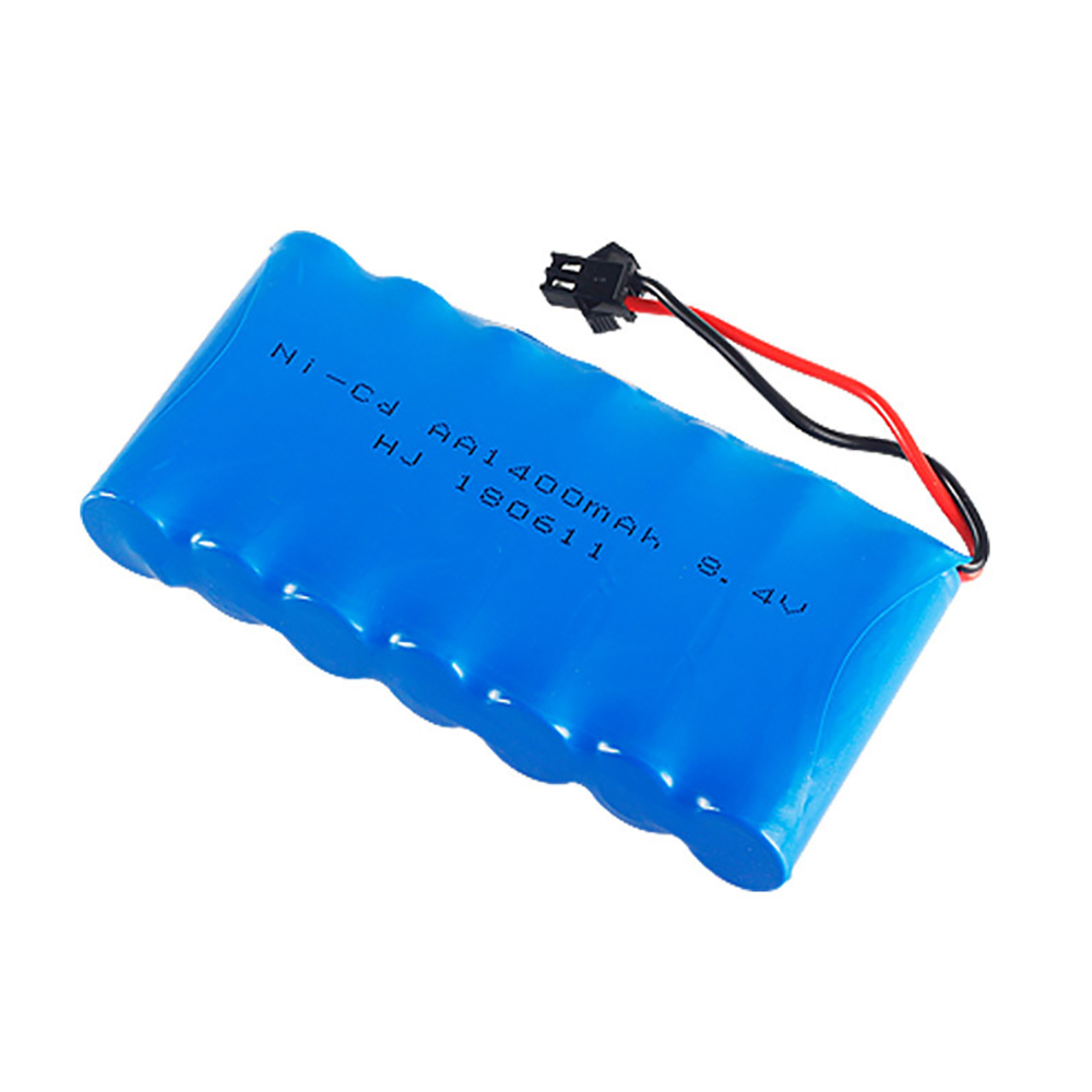 8.4 فولت 1400mah Ni-CD بطارية  - مراجعة Rechargeable Battery Aa وسعره