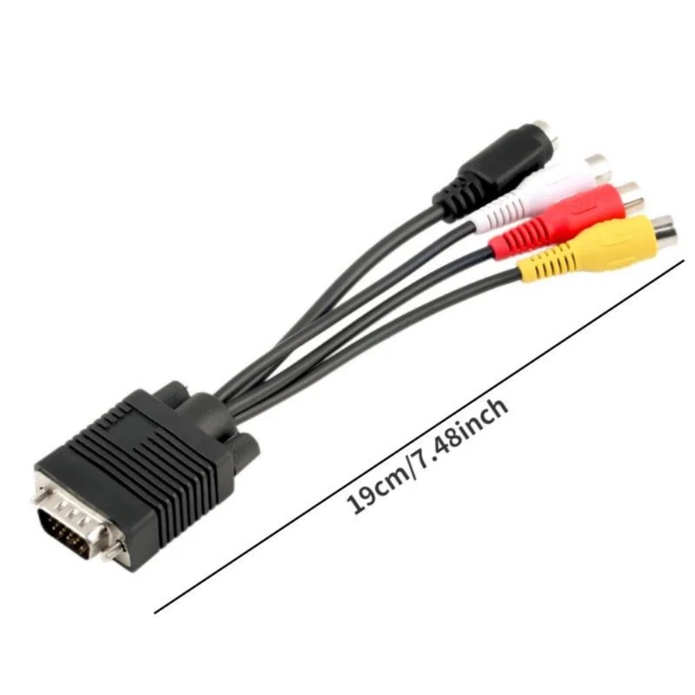 كابل محول VGA إلى S-Video 3 RC - مراجعة Composite Rca Cable وسعره