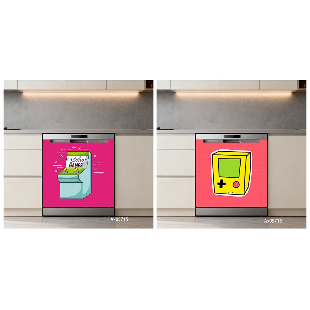 ملصق باب غسالة الأطباق بتصميم  - مراجعة Retro Gaming Accessories وسعره