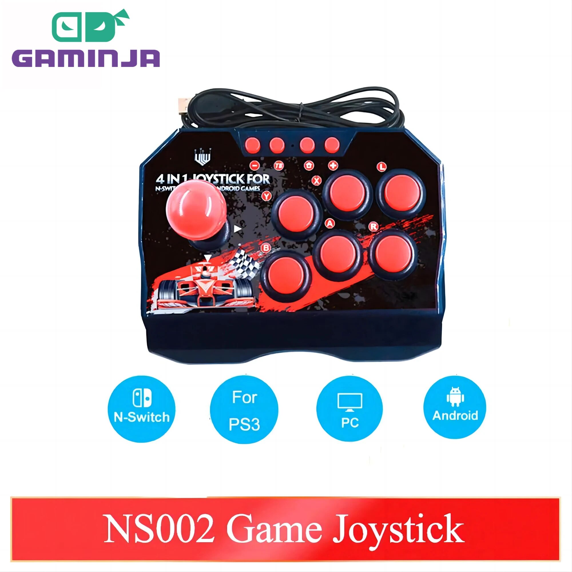 GAMINJA NS002 4 في 1 ريترو وحد - مراجعة Retro Gaming Best Console وسعره