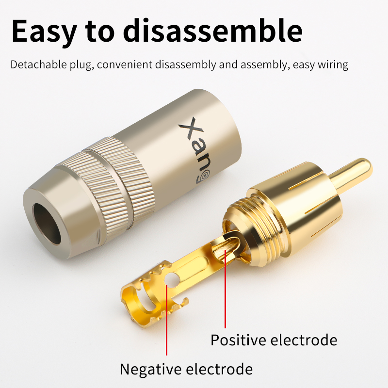 4 قطع من مقابس RCA من Xangsane - مراجعة Composite Rca Cable وسعره