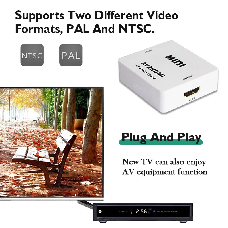 AV RCA إلى HDMI محول 1080P Min - مراجعة Retro Gaming And Projector وسعره