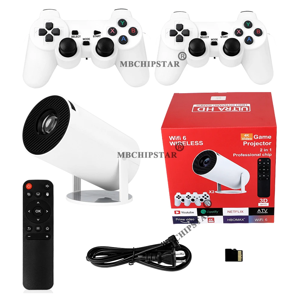 جهاز عرض ألعاب H90PRO 4K 19000 - مراجعة Retro Gaming And Projector وسعره