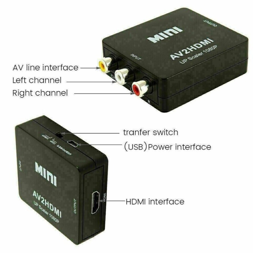 محول AV إلى HDMI متوافق 1080P  - مراجعة Composite Rca Cable وسعره