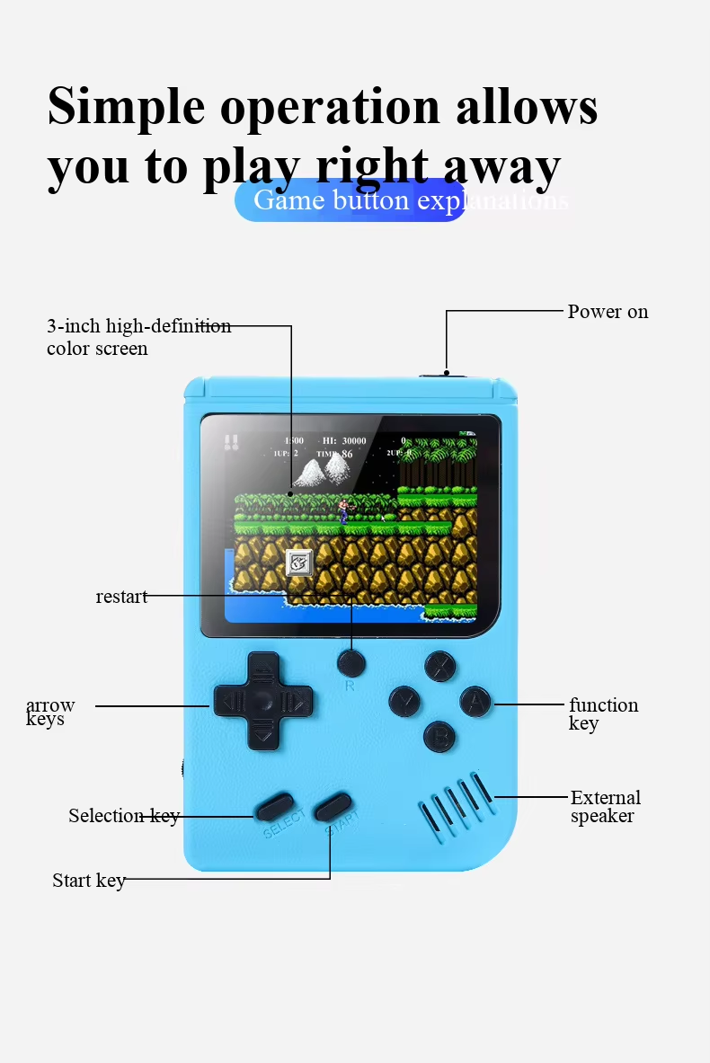 جهاز ألعاب فيديو محمول جديد بح - مراجعة Retro Gaming Best Console وسعره