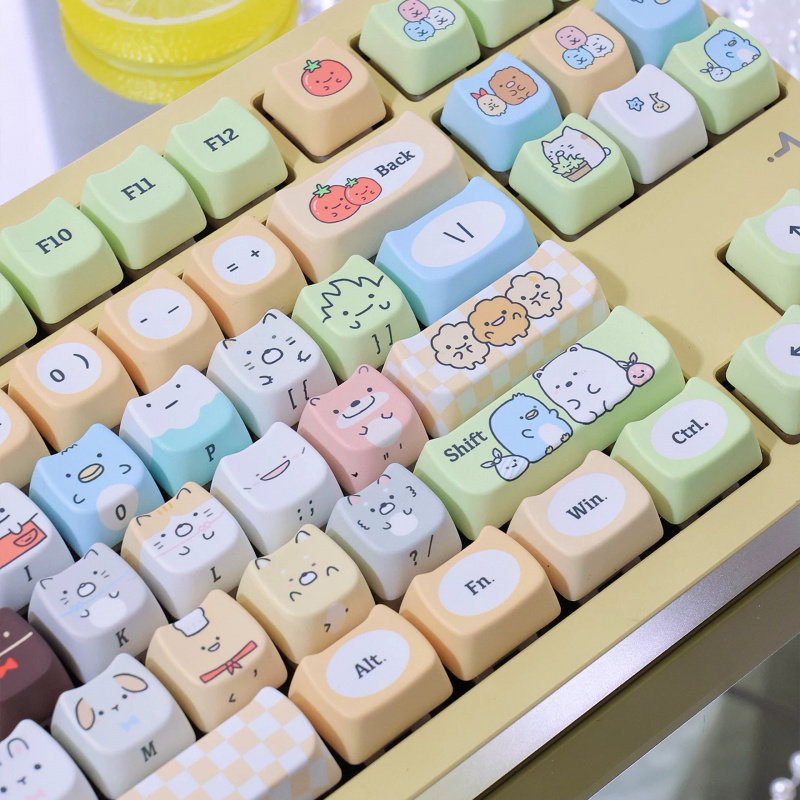 أغطية مفاتيح PBT مخصصة 130 مفت - مراجعة Retro Gaming Keycaps وسعره